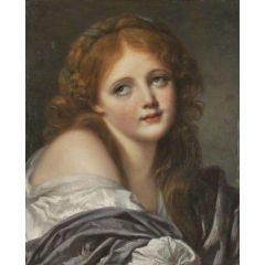 The Head of a Girl Painting Reproduction