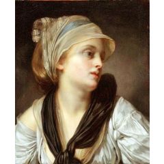 Portrait Of A Young Woman Painting Reproduction