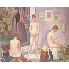 Les poseuses Painting Reproduction