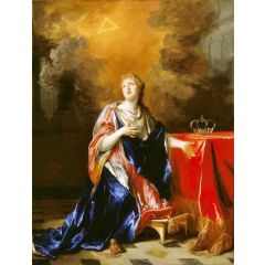 Saint Margaret, Queen of Scotland Painting Reproduction