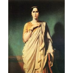 Portrait of the French Actress Rachel Painting Reproduction