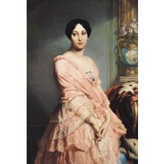 Portrait of Madame F Painting Reproduction