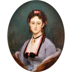 Portrait of Madame Asselin Painting Reproduction