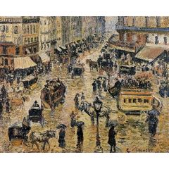 Place du Havre, Paris; Rain Painting Reproduction