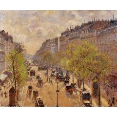 Boulevard Montmartre: Spring Painting Reproduction