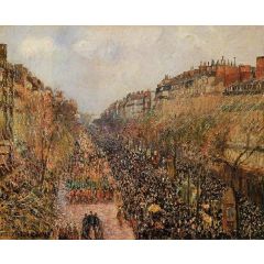 Boulevard Montmartre: Mardi-Gras Painting Reproduction