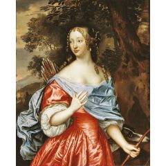 Young lady as Diana Painting Reproduction