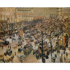 Boulevard des Italiens: Morning, Sunlight Painting Reproduction