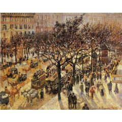 Boulevard des Italiens: Afternoon Painting Reproduction