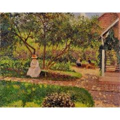 Corner of the Garden in Eragny Painting Reproduction