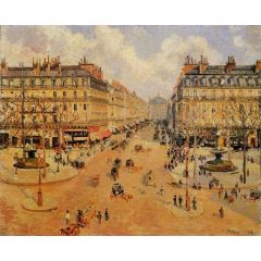 Avenue de l’Opera: Morning Sunshine Painting Reproduction