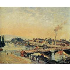 Sunrise, Rouen Painting Reproduction