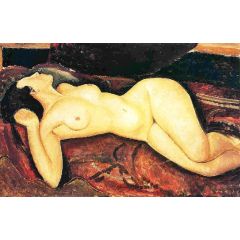 Recumbent Nude Painting Reproduction