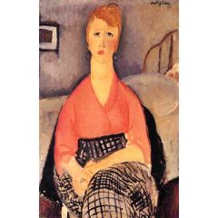 Pink Blouse Painting Reproduction