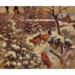 Snow Effect in Montfoucault Painting Reproduction