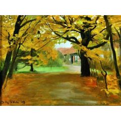Artist’s House in Skagen Plantation Painting Reproduction