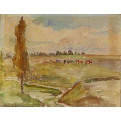 Landscape at Osny Painting Reproduction