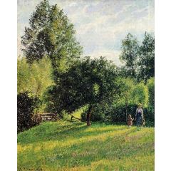 Apple Trees, Sunset, Eragny Painting Reproduction