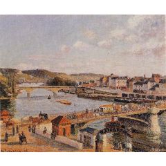 Afternoon, Sun, Rouen Painting Reproduction