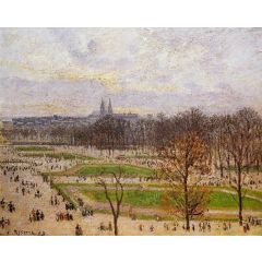 The Tuilleries Gardens: Winter Afternoon Painting Reproduction
