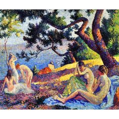 Bathers by the Sea, also known as Study for ’Bathers at Saint-Tropez’ Painting Reproduction