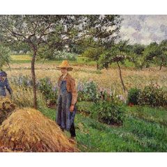 Grey Weather, Morning with Figures, Egagny Painting Reproduction