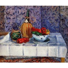 Still Life with Spanish Peppers Painting Reproduction