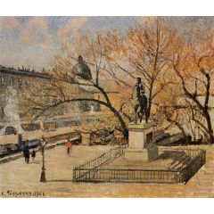 The Pont-Neuf, Statue of Henri IV: Morning, Sun Painting Reproduction