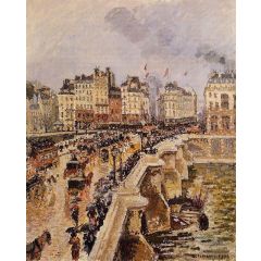 The Pont-Neuf: Rainy Afternoon Painting Reproduction