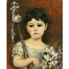 Mathilde, the Artist’s Second Daughter Painting Reproduction