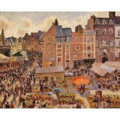 The Fair, Dieppe: Sunny Afternoon Painting Reproduction