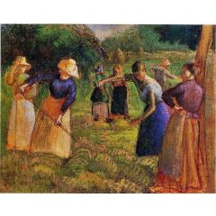 Haymaking in Eragny Painting Reproduction
