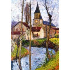 Church in Labastide du Vert Painting Reproduction