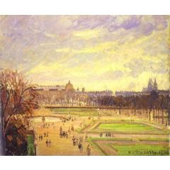 The Tuileries Gardens Painting Reproduction