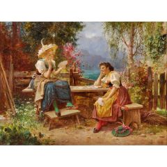The Card Players Painting Reproduction
