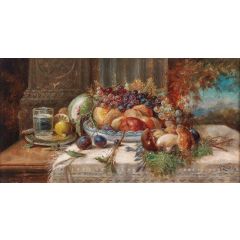 Still Life with Fruit Painting Reproduction