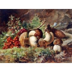 Mushrooms Painting Reproduction