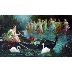 Maiden and Mermaids Painting Reproduction