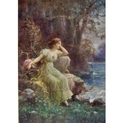 The Girl Painting Reproduction