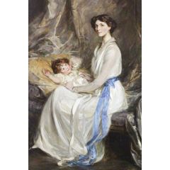 Lady Winifred Paget and Her Infant Son Painting Reproduction