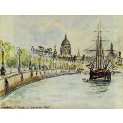 London, St. Paul’s Cathedral Painting Reproduction
