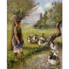 Goose Girl Painting Reproduction