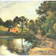Bridge at Montfoucault Painting Reproduction