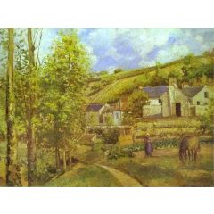 The Hermitage at Pontoise Painting Reproduction