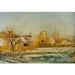 The Effect of Snow at l’Hermitage Painting Reproduction