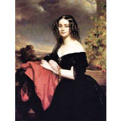 Portrait of Claire de Bearn, Duchess of Vallombrosa Painting Reproduction