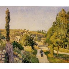 Landscape at l’Hermitage, Pontoise Painting Reproduction