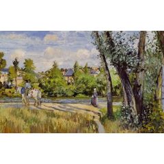 Landscape, Bright Sunlight, Pontoise Painting Reproduction