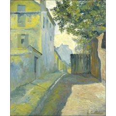 The Street of Saint-Denis, Montmartre Painting Reproduction