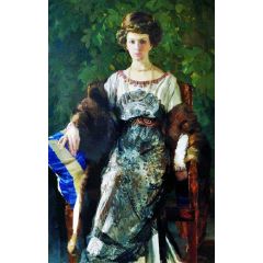 Portrait of E.P.Nosova Painting Reproduction